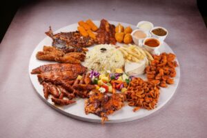 MIX SEAFOOD PLATTER HALF