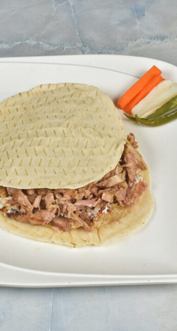 Special chicken shawarma plate
